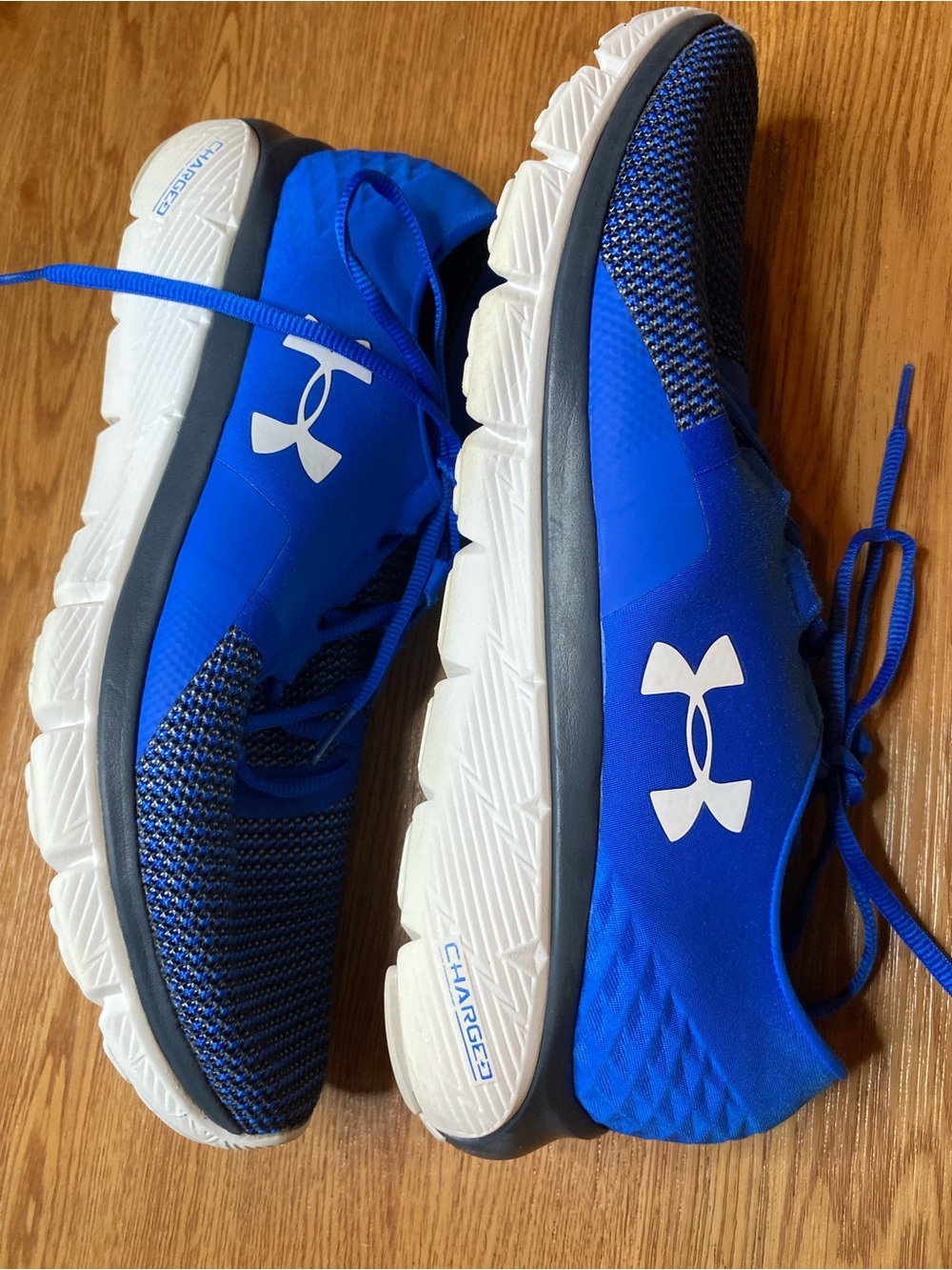 Under Armour Royal Blue Men's Running Sneakers with White Logo